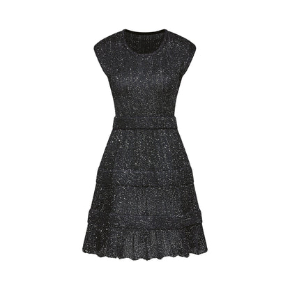 Cordelia sequinembellished tiered mini dress