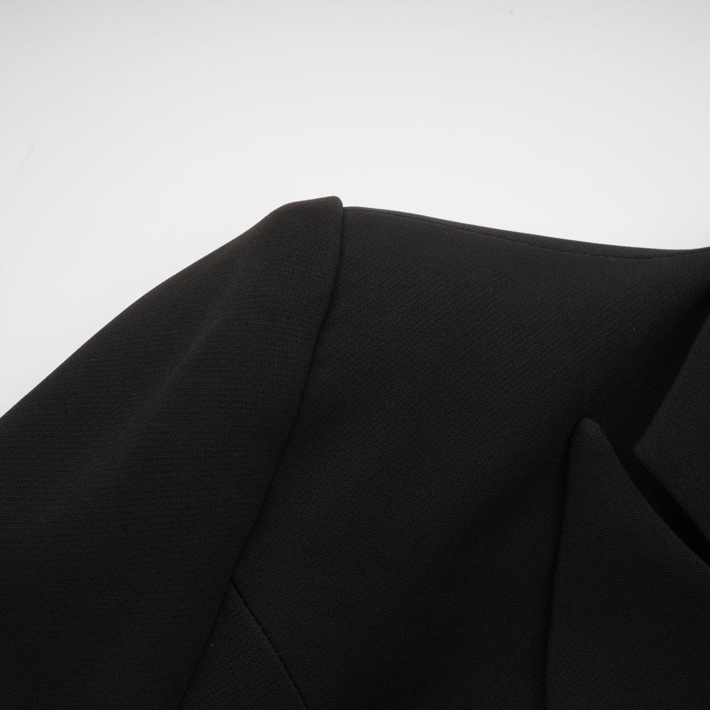 Justine black bowknot cutout blazer