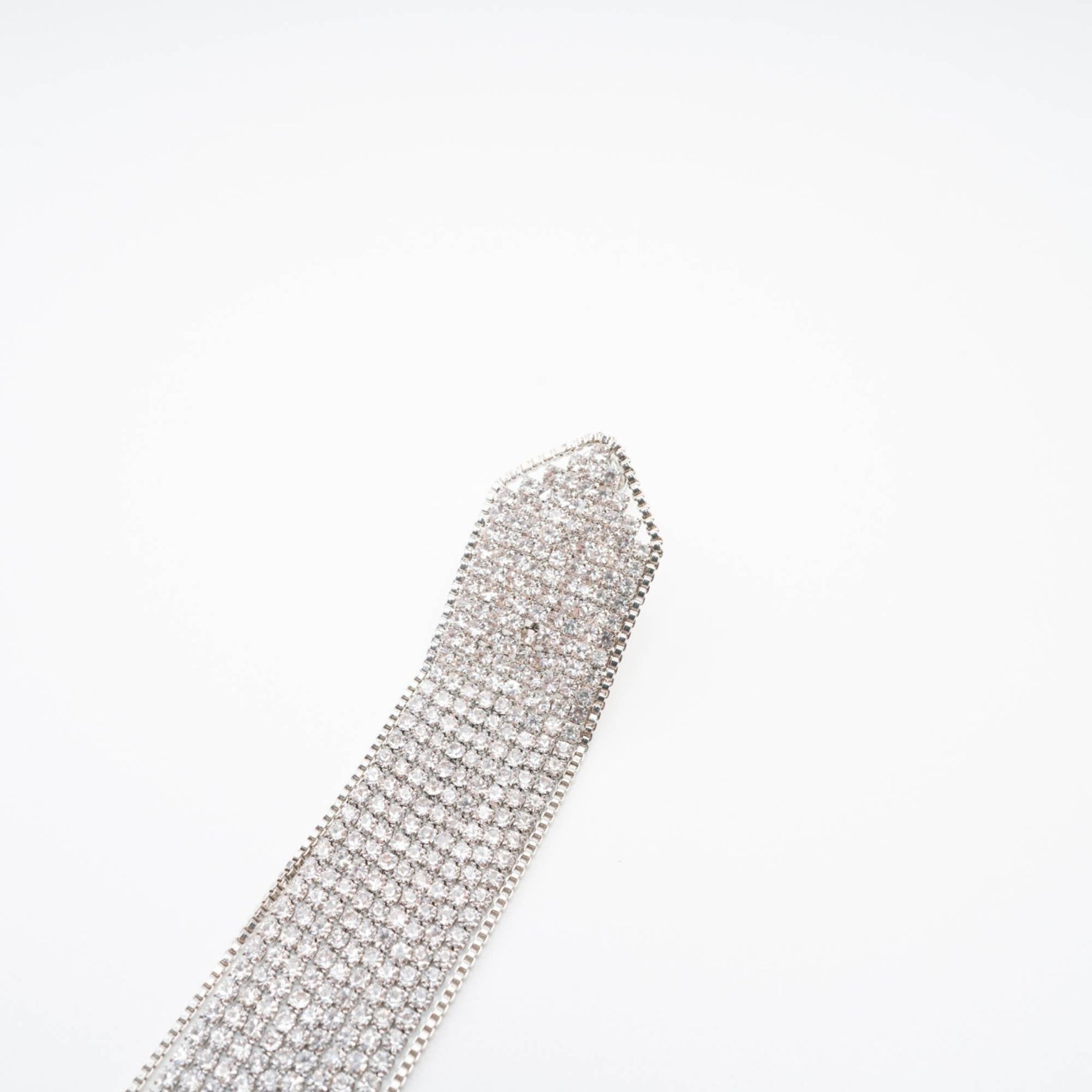 Silverplated fringed drop earrings