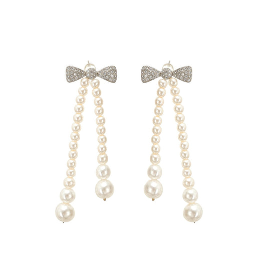 Élodie pearlembellished stud earrings