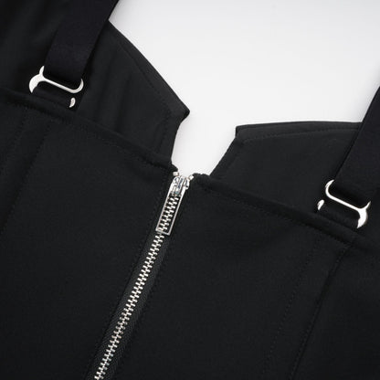 Jaina black hook  eye pocket dress