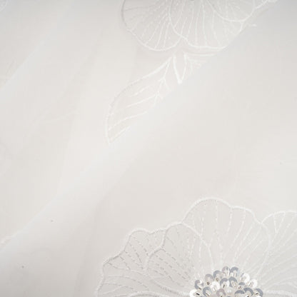 Béatrix white embellished semisheer shirt