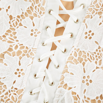 Florence floral embroidered midi dress