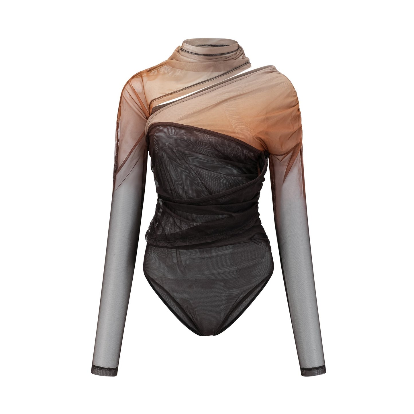 Capucine ruched gradienteffect bodysuit