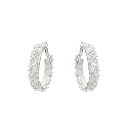 Léa crystalembellished circle earrings