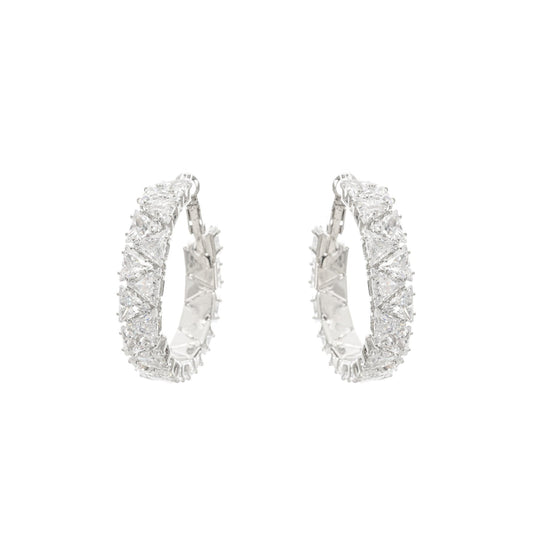 Léa crystalembellished circle earrings