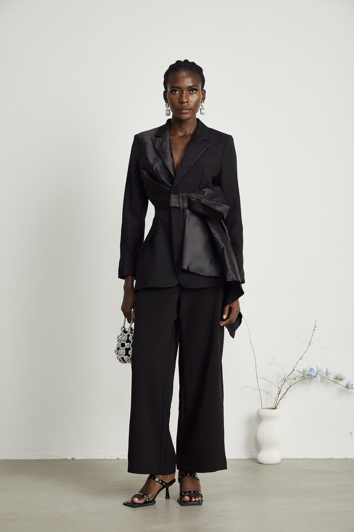 Capucine bowtie embellished blazer