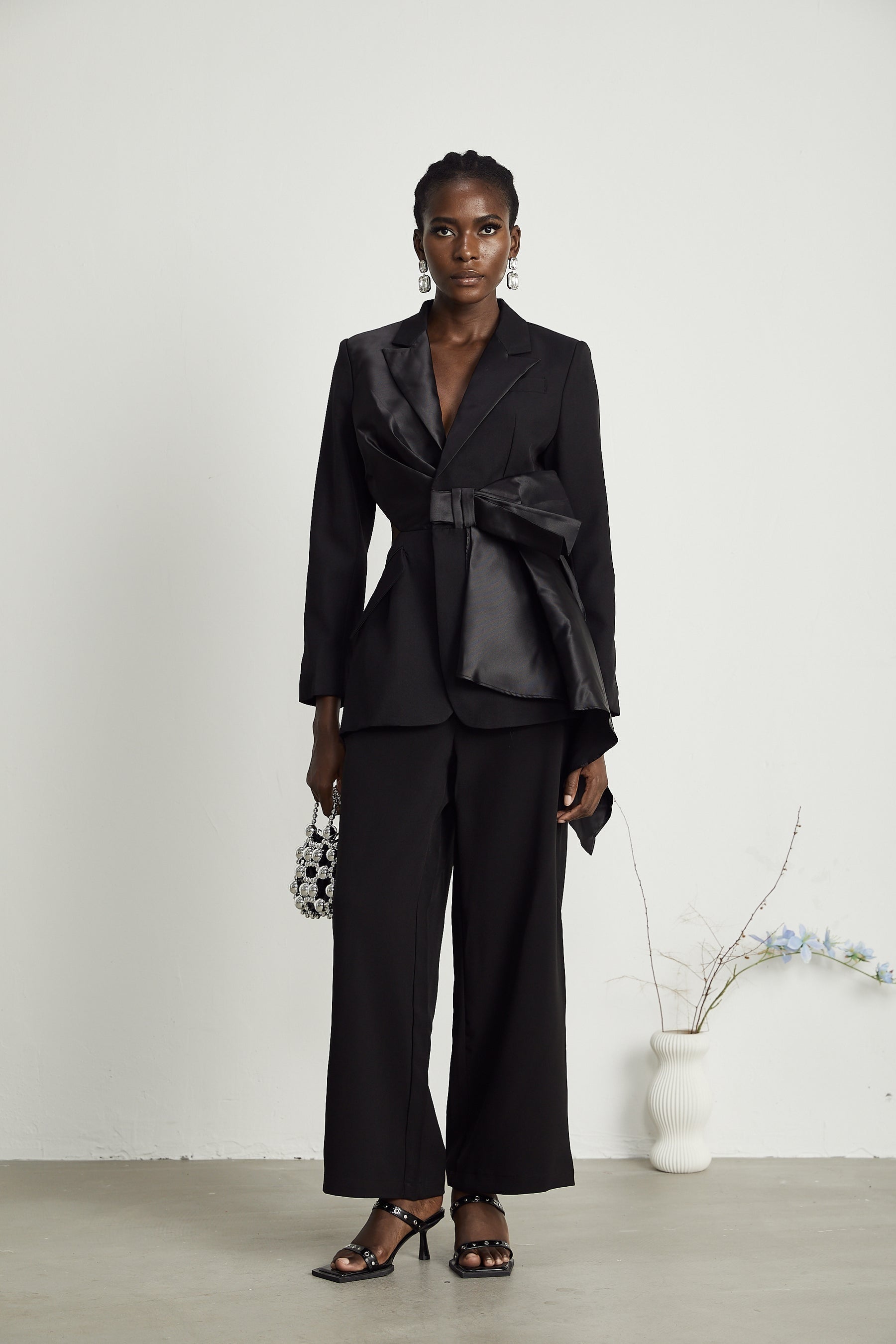 Capucine bowtie embellished blazer