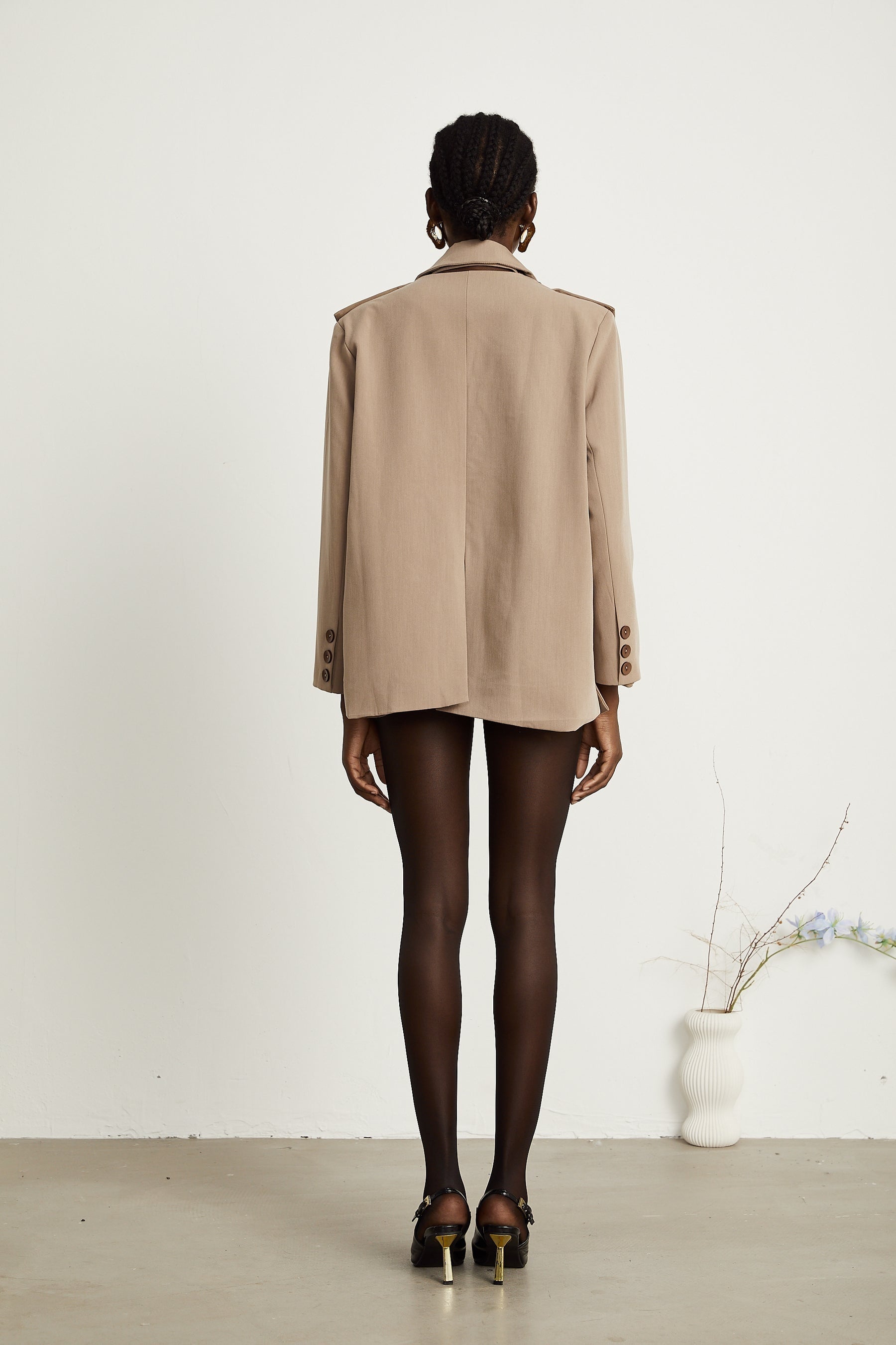Juliette detachablepanel singlebreasted blazer