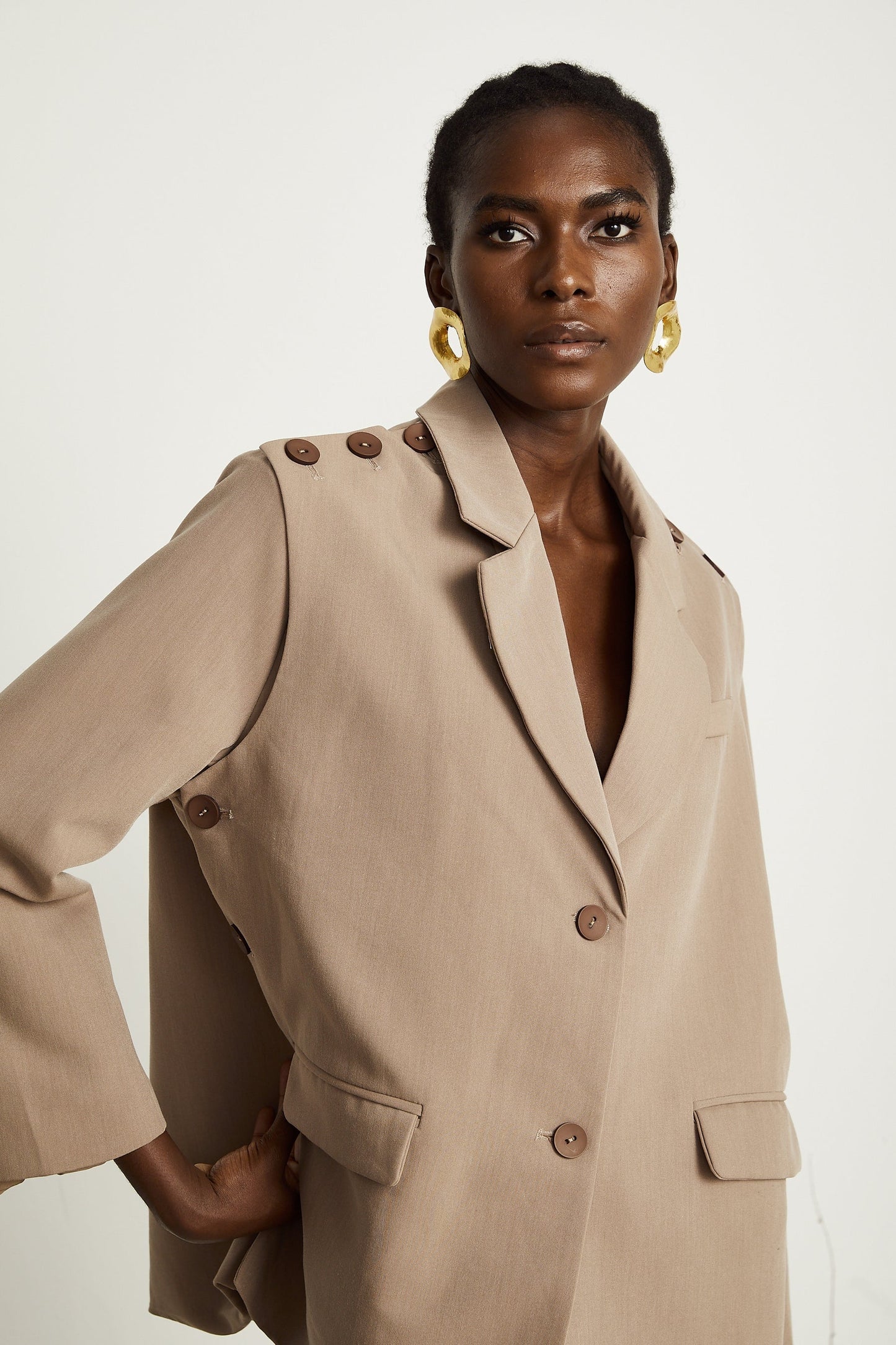 Juliette detachablepanel singlebreasted blazer