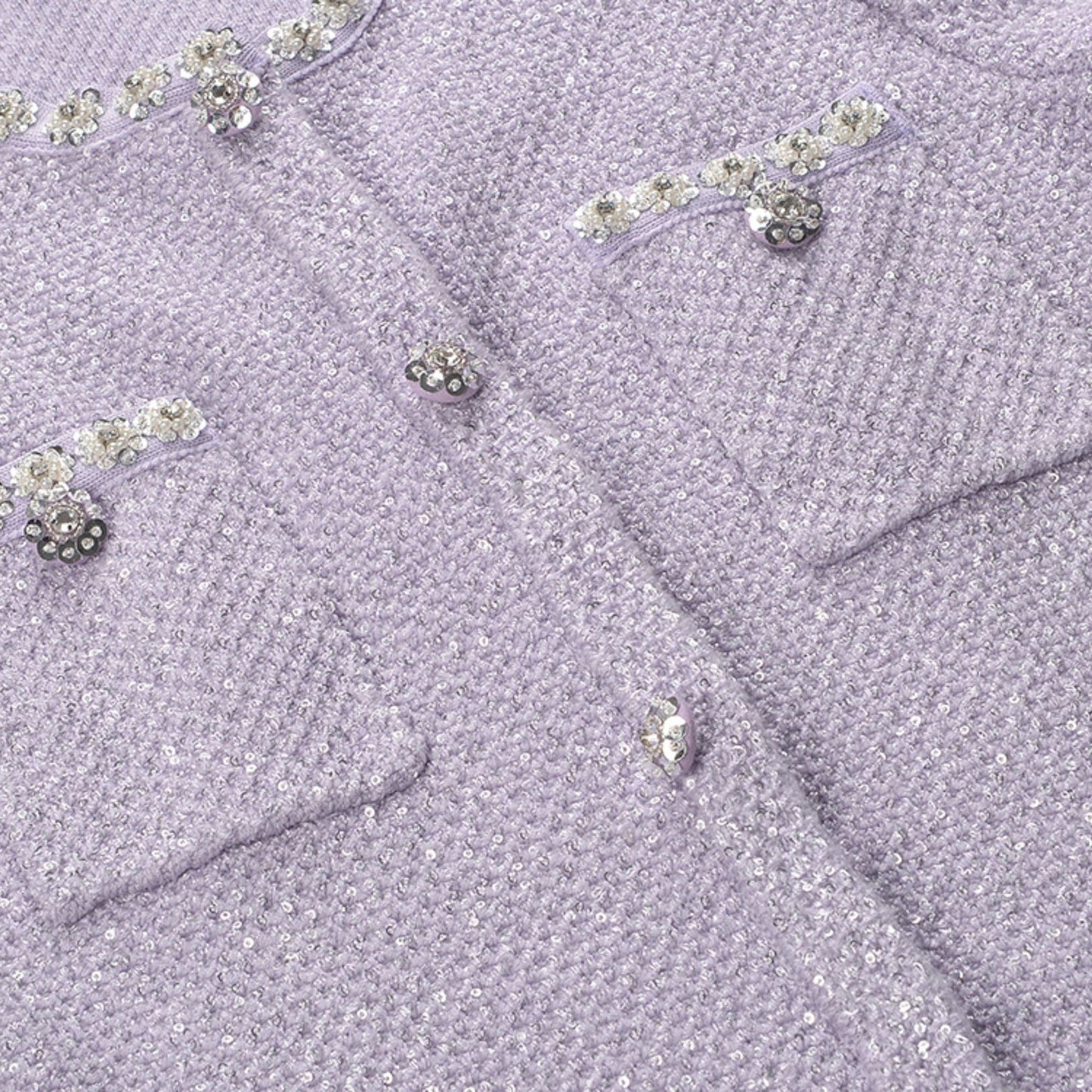 Léocadie purple embellished mini dress