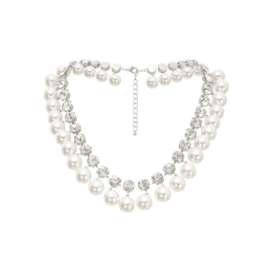 Valérie pearlembellished layered necklace
