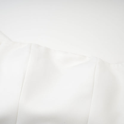 Hélène white oversizebow mini dress
