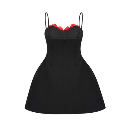 Pauline fauxflower mini dress