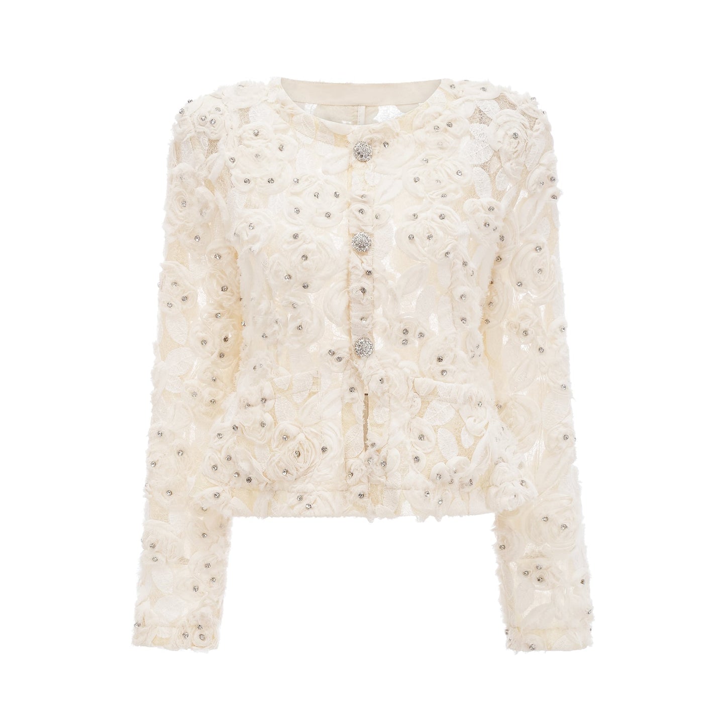 Marianne floralappliqué embellished jacket