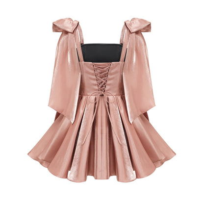 Catiana bowdetail flared dress