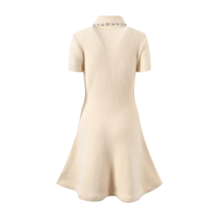 Vera Minikleid Pailletten Revers Ausgestellt