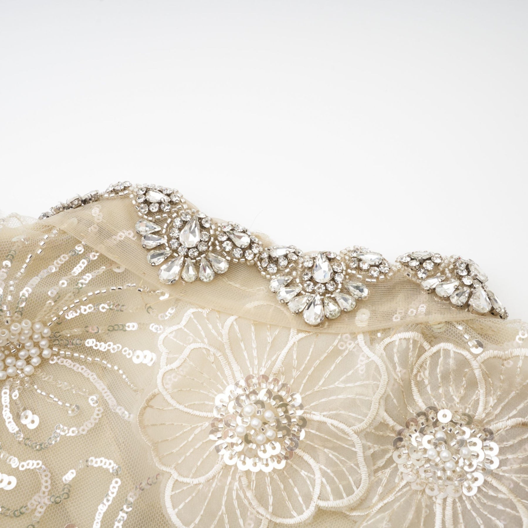Liane semisheer flower beaded organza light luxury jacket
