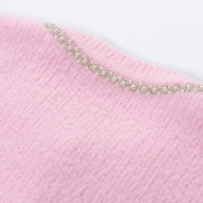 Adèle pink jacket  skirt matching set