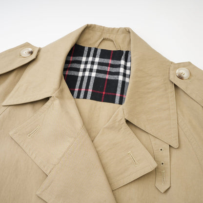 Justine beltedwaist trench coat