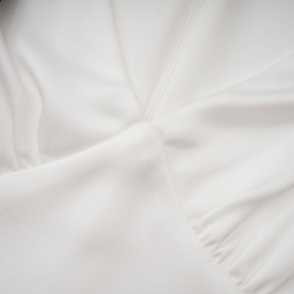 Cyrielle ribbondetail puffsleeve maxi dress