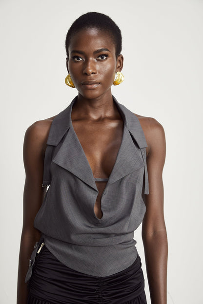 Lucianna openback sleeveless top