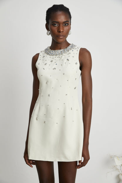 Cécile crystalembellished mini dress