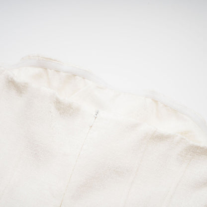 Araminta bowdetail offshoulder mini dress