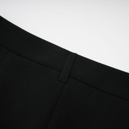 Suzanne black pleated jacket  trousers matching set