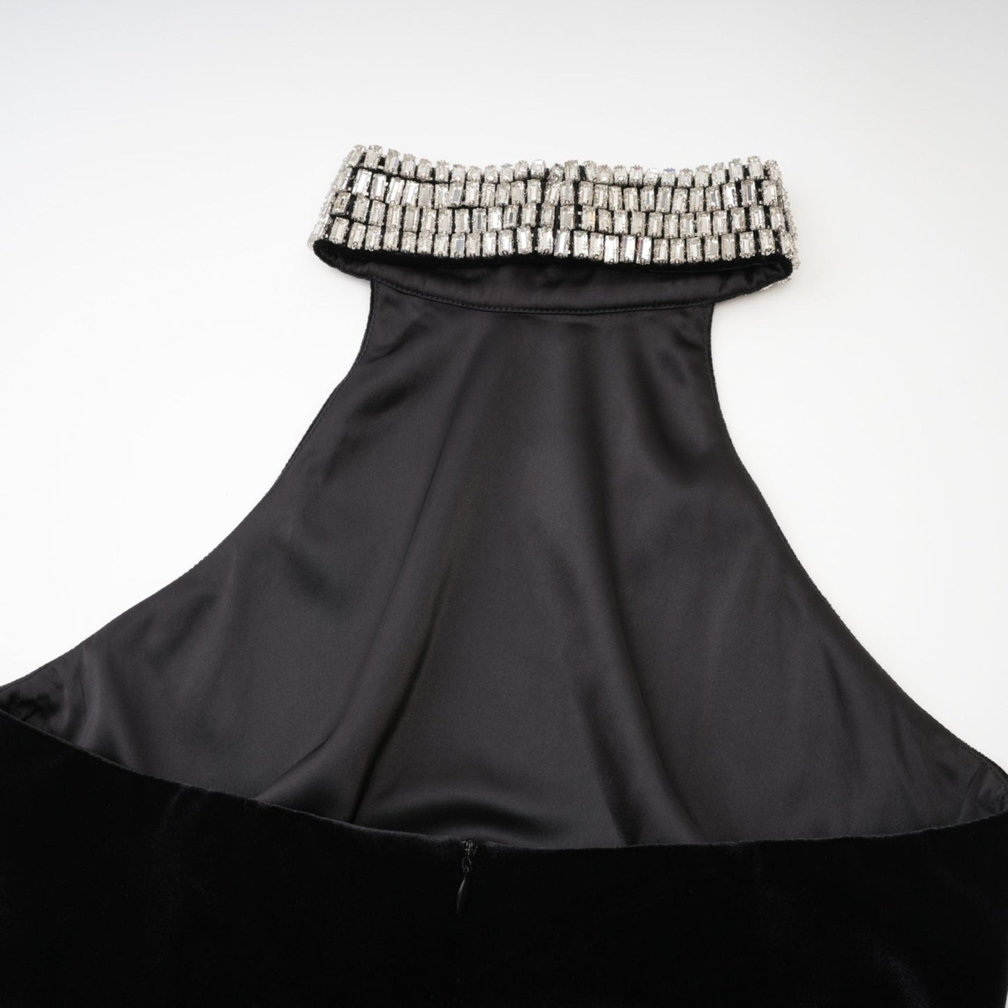 Caisa embellished turtleneck black dress