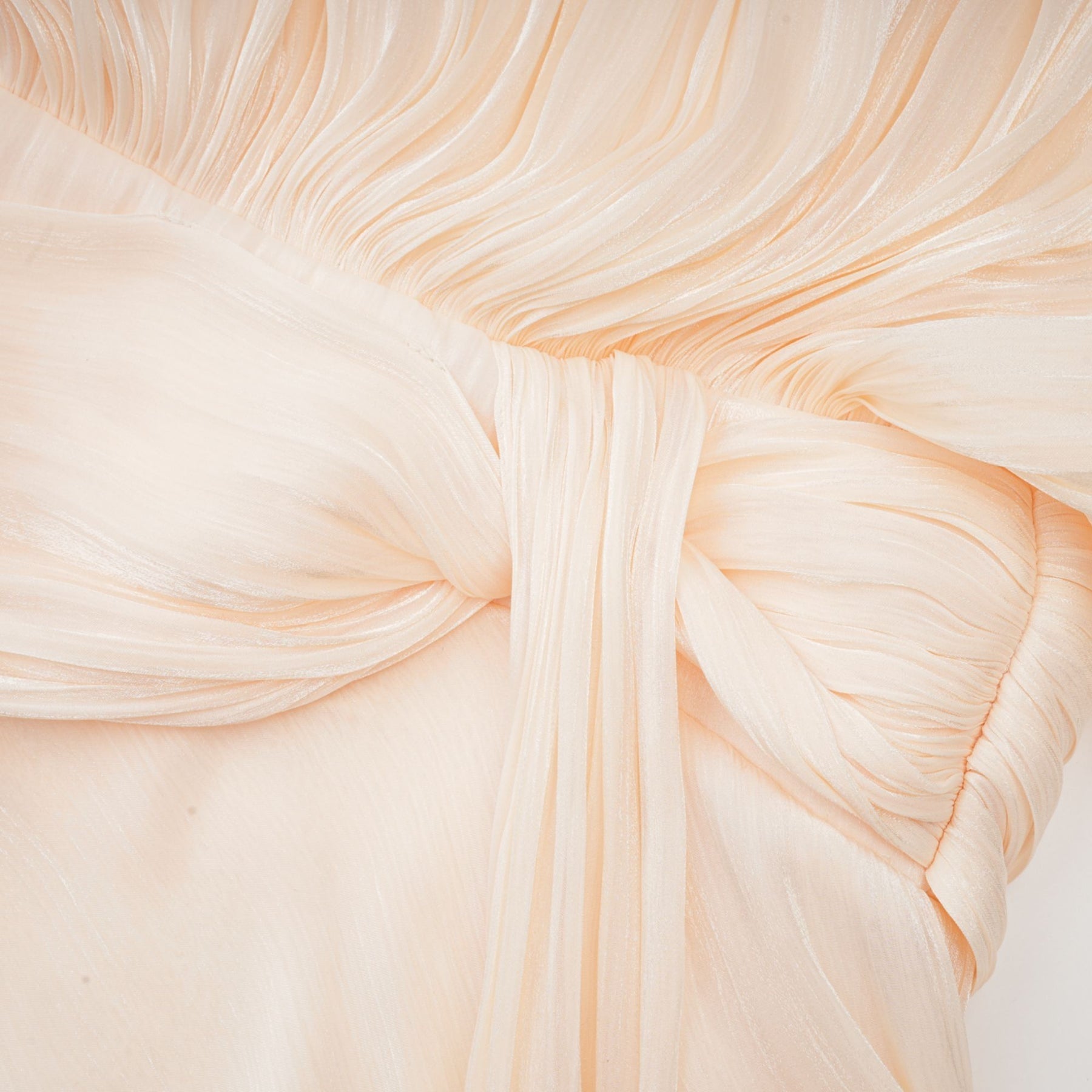 Eugénie fullypleated ruffled mini dress in Neutrals