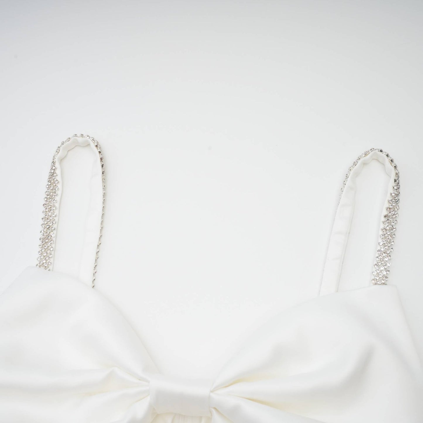 Anastasia white crystalembellished mini dress