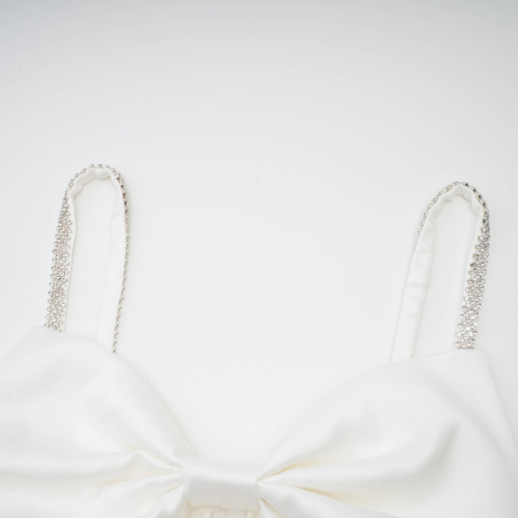 Anastasia white crystalembellished mini dress