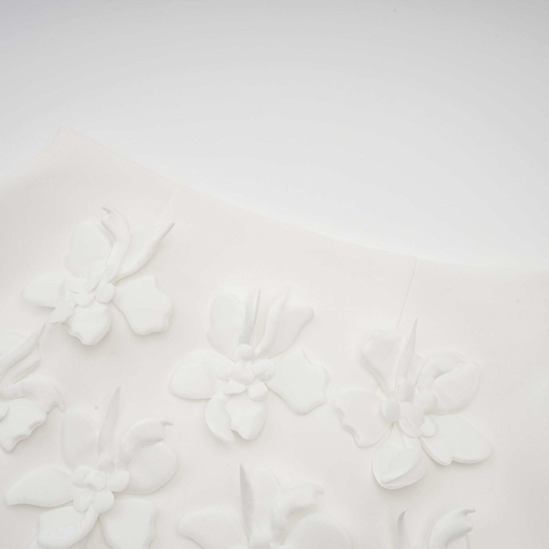 Odette white fauxfloral top  skirt matching set