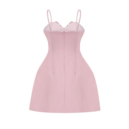 Pauline fauxflower mini dress