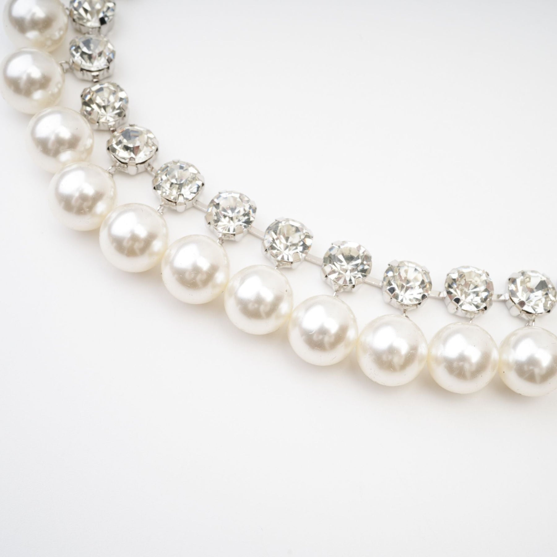 Valérie pearlembellished layered necklace