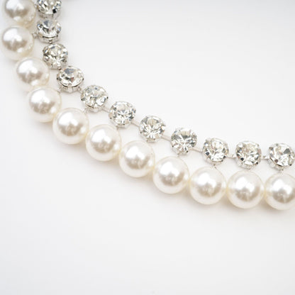 Valérie pearlembellished layered necklace