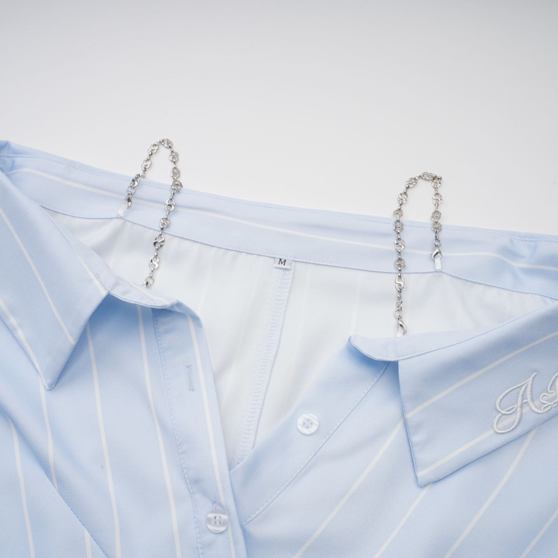 Hélène striped offshoulder blouse