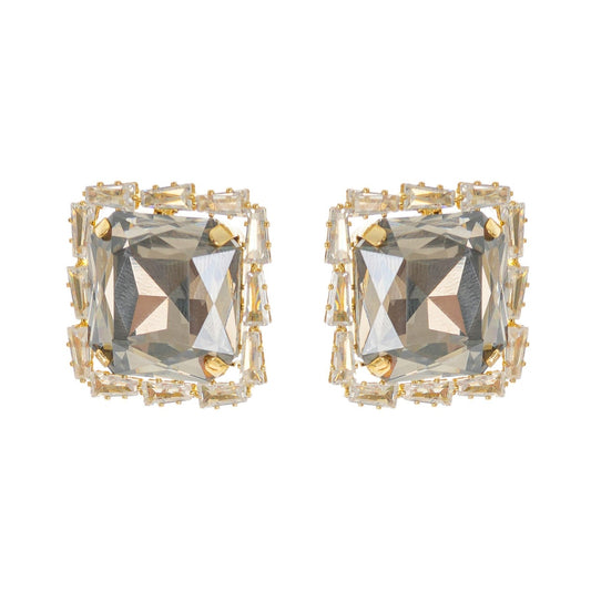 Solada embellished square earrings