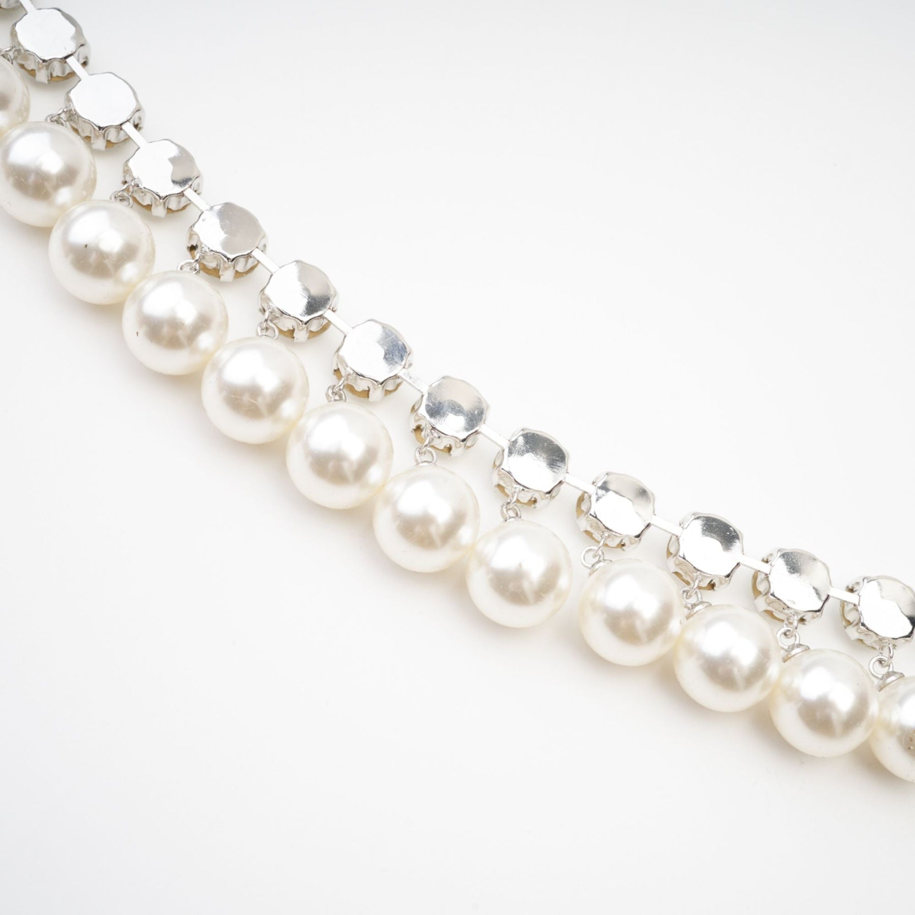 Valérie pearlembellished layered necklace