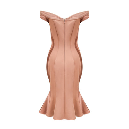 Clémence bustierstyle fitted midi dress