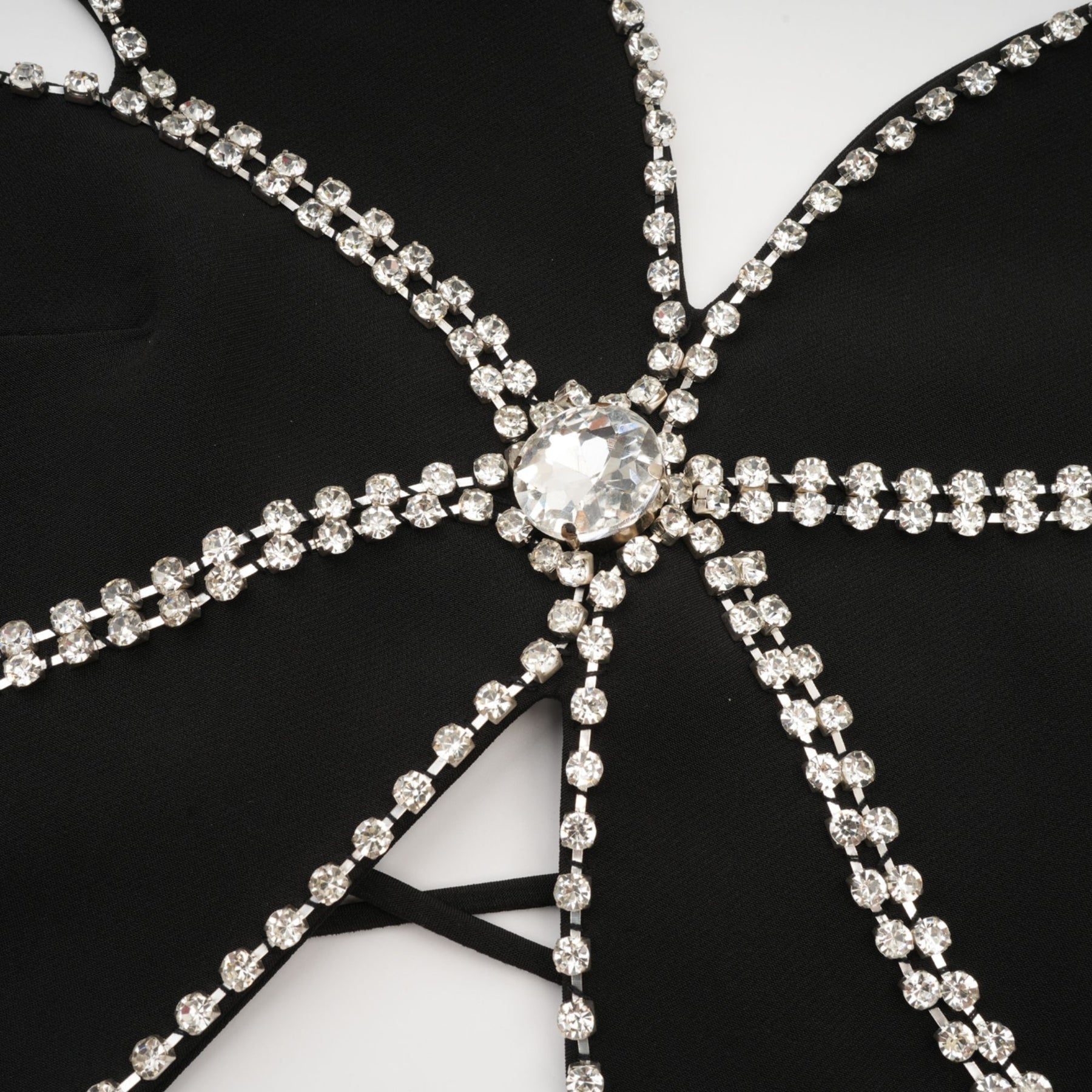 Gabrielle flower crystaltrim top