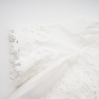 Patricia white florallace midi dress