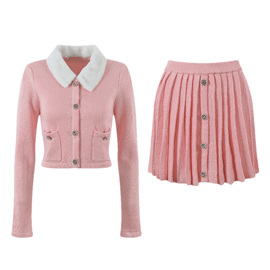 Harper Jacke & Rock Pink Set