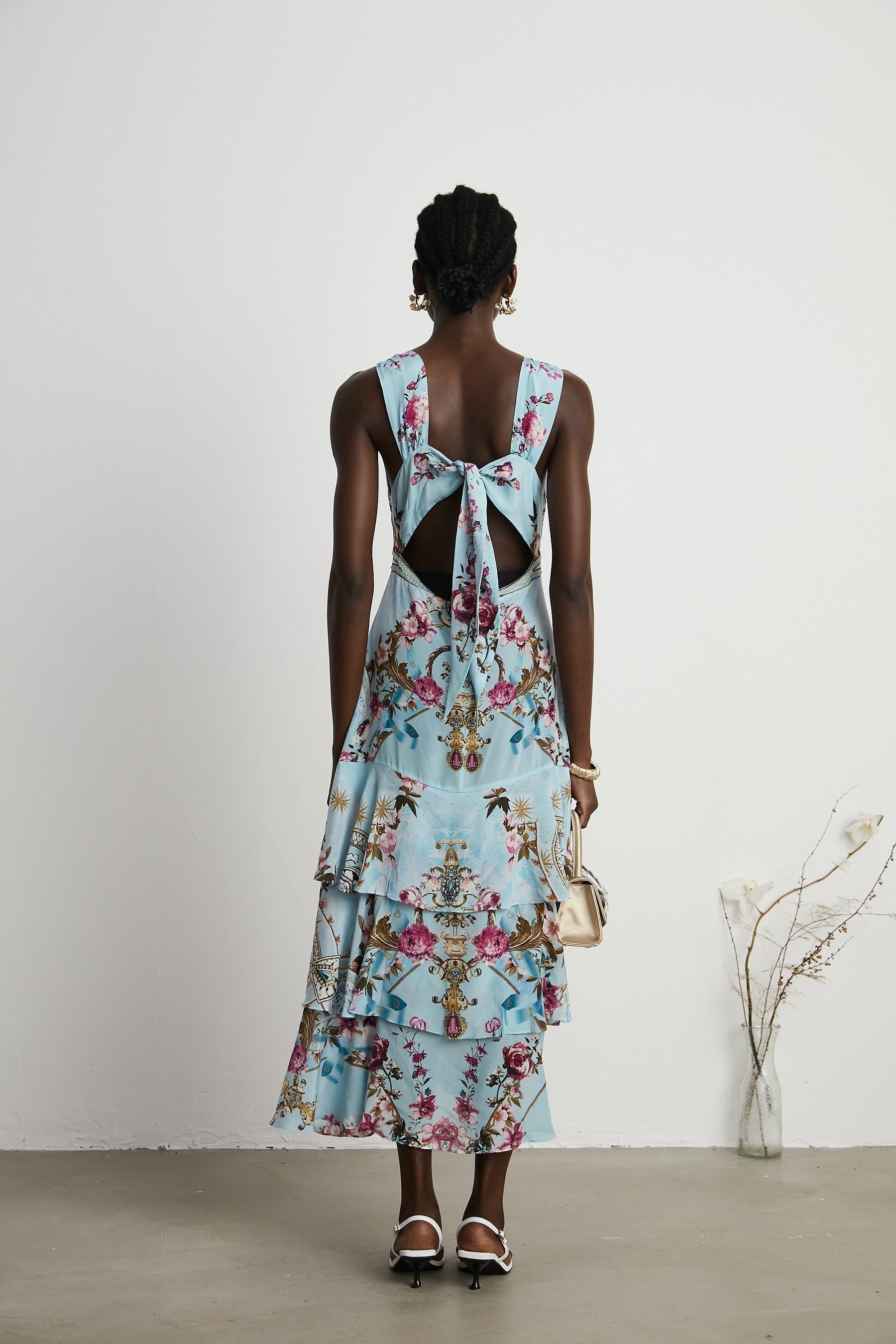 Victoire floralprinted midi dress