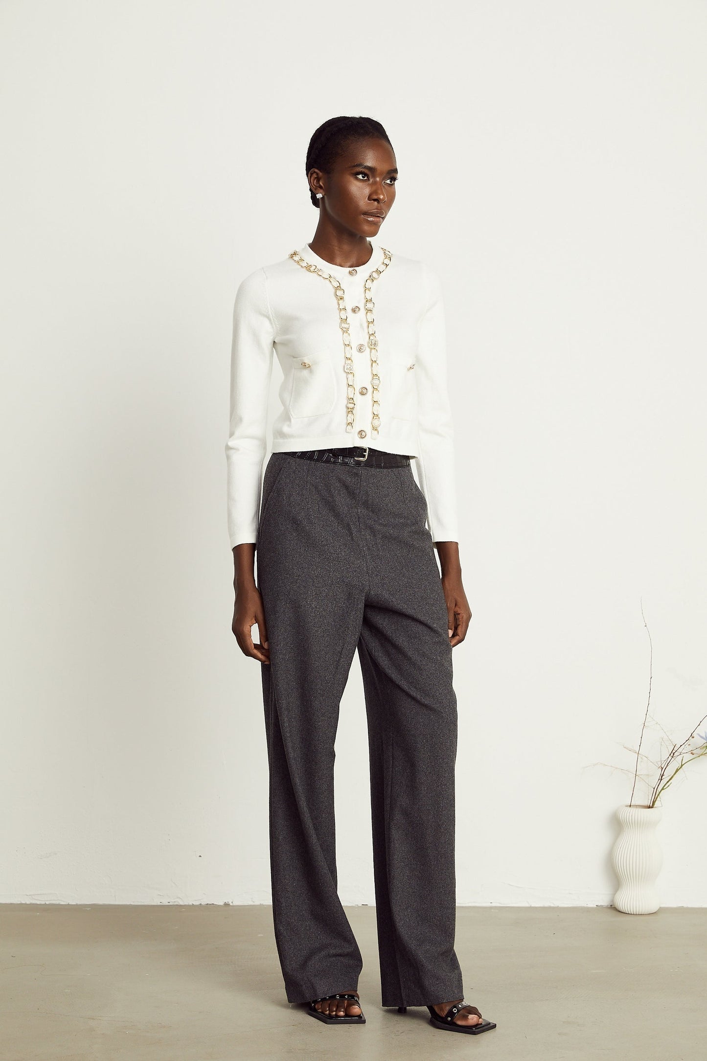 Karine chainlink knitted cardigan