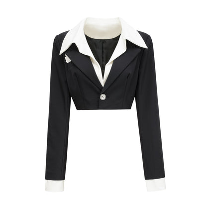 Juliette black jacket  skirt matching set