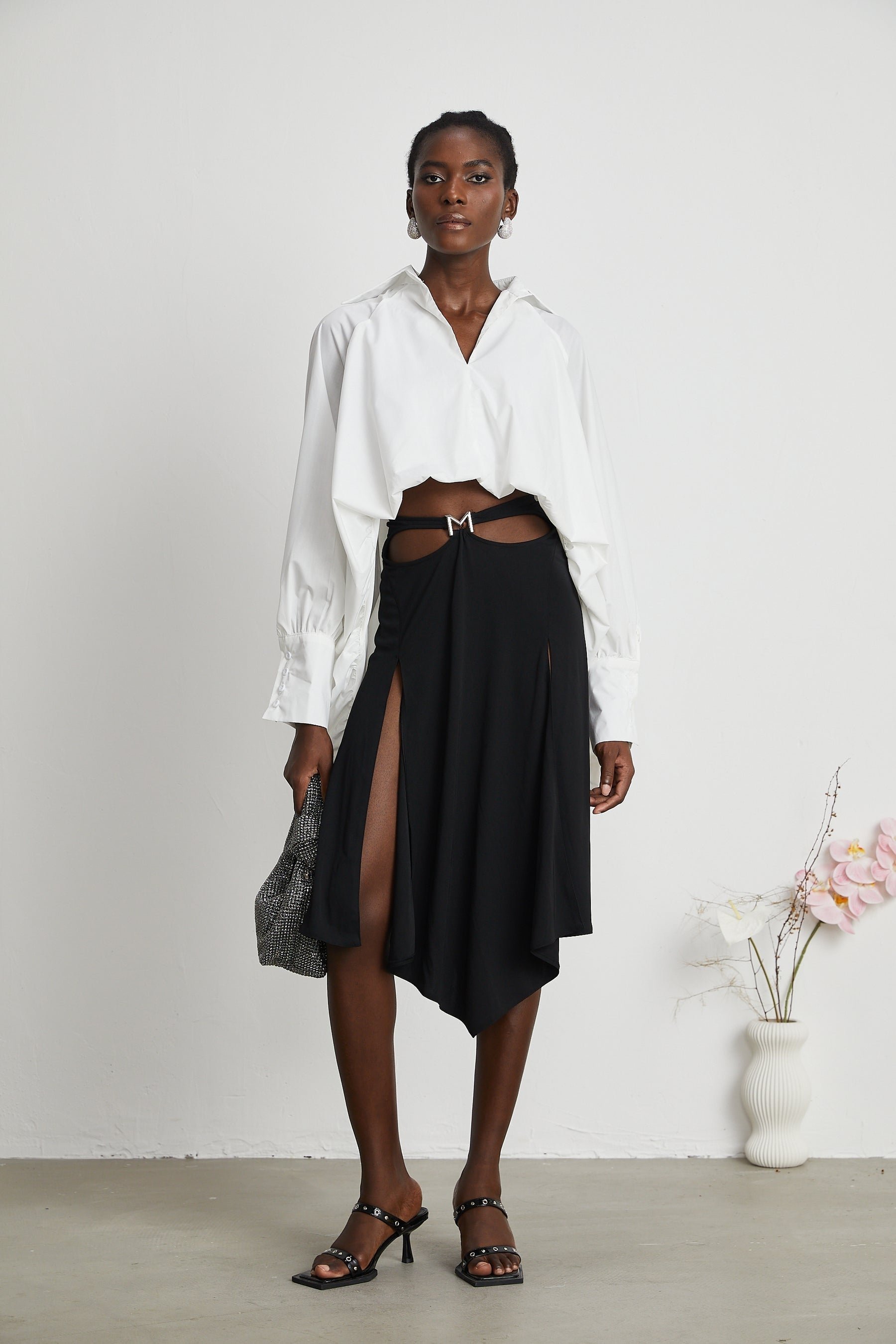 Marion highlow puffed shirt