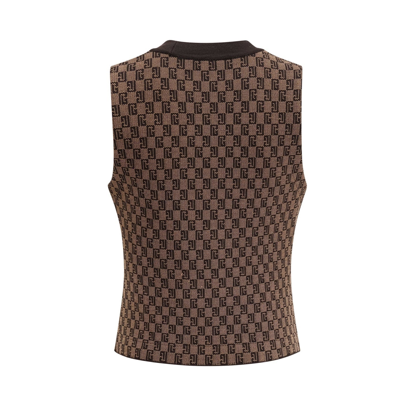 Cyrielle monogramjacquard top  trousers matching set