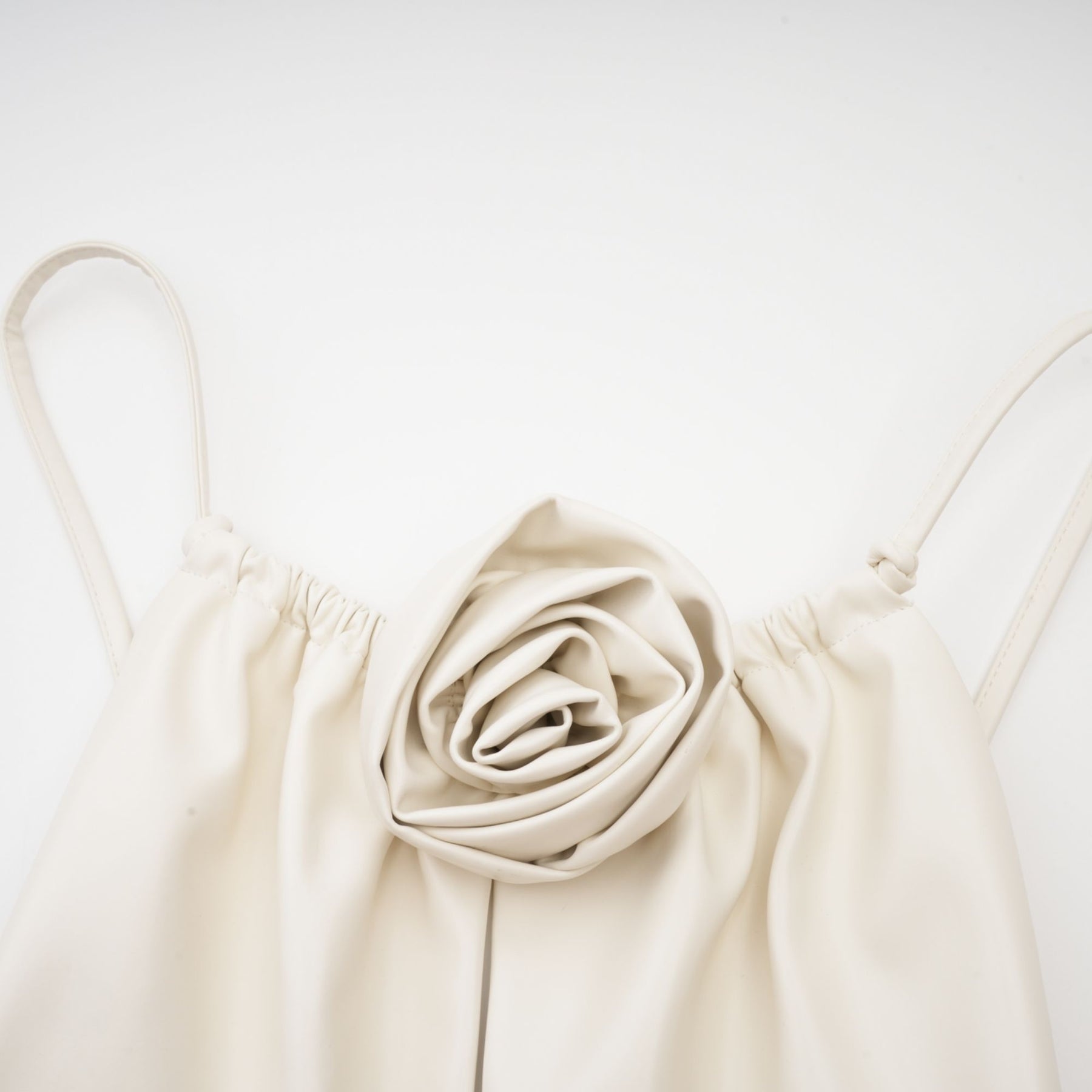 Sancia floralappliqué leather top